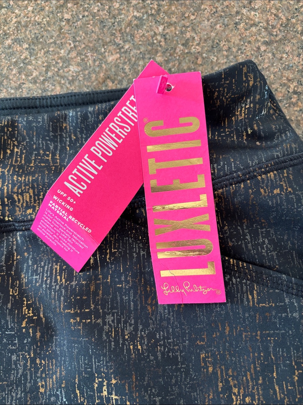 Lilly Pulitzer Black Metallic Sabbia Skort-XL - Picture 2 of 13